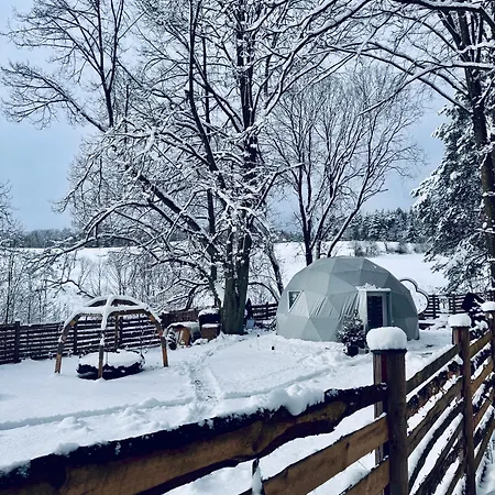 Forrest Glamp Mimo Luxury tent Jablonne v Podjestedi