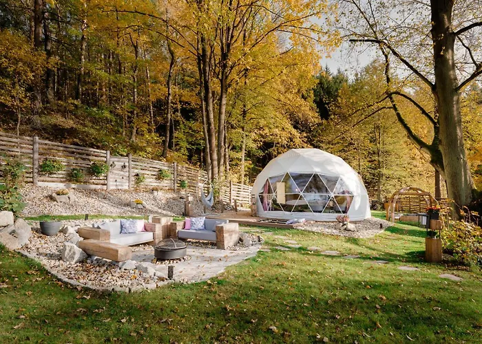 Luxusní stan Forrest Glamp Mimo Jablonné v Podještědí
